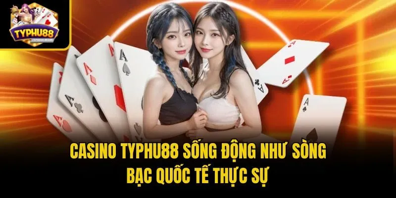 Casino Typhu88 sống động như sòng bạc quốc tế thực sự